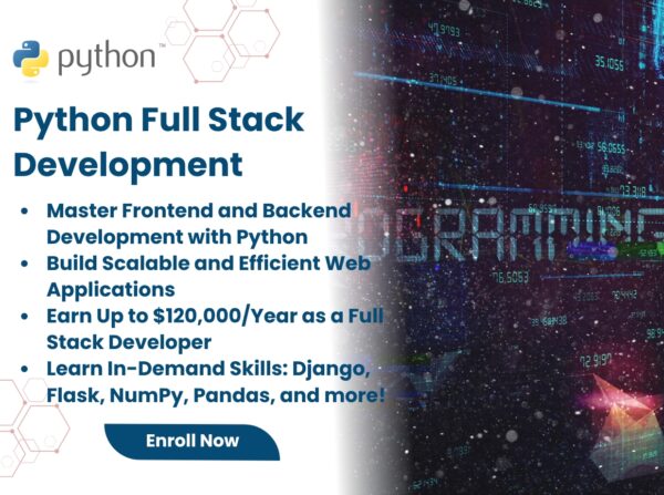 Enroll in Full Stack Python Development Course in Lahore